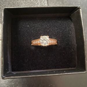 Technibond Rose Gold Engagement Ring